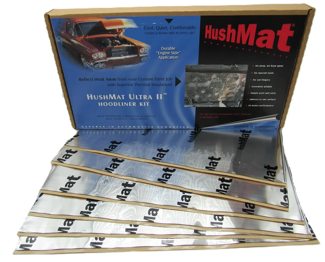 50100 – HUSHMAT Sound Dampening Kit, Hoodliner Kit Use To Reduce Heat And Noise 1.5 Millimeter Thickness Butyl With A...